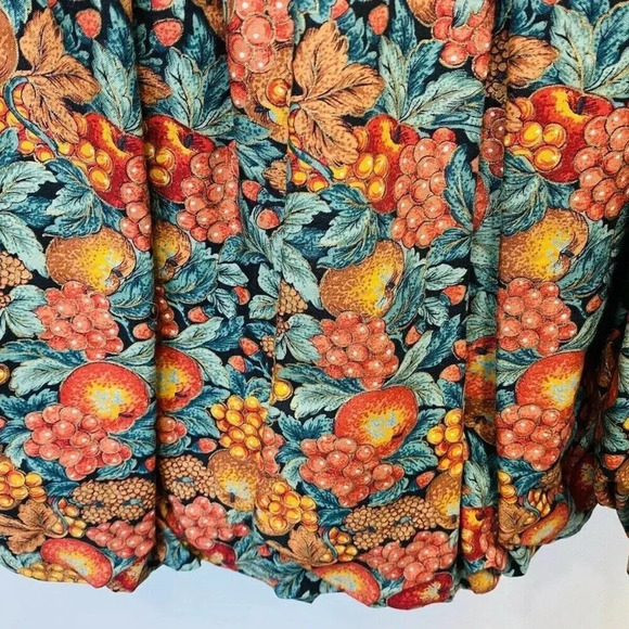 PLUM PUDDING Girls Long Sleeve Pull Over Zip-Up Floral Black Velvet Dress Size 8 - Picture 5 of 6